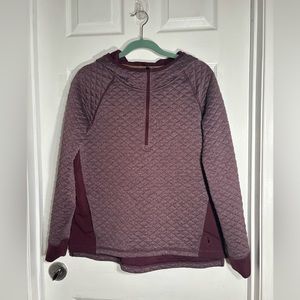 Smartwool Zip Hooded Pullover Hoodie Wool Blend Medium Size